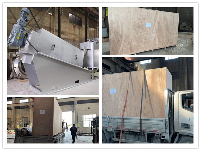 一套150kg/h處理量的疊螺式污泥脫水機(jī)于2022年12月銷(xiāo)往韓國(guó)